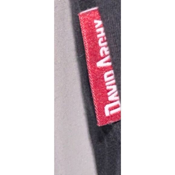 Nice David Archy V Neck Long Sleeve T Shirt Mens Slim black Size Large GOOD cond - Picture 2 of 5